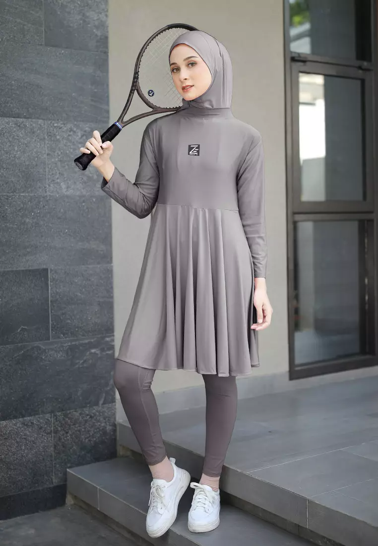 Zelena - Atasan Olahraga Wanita Ivy Longsleeve Tunic Reguler