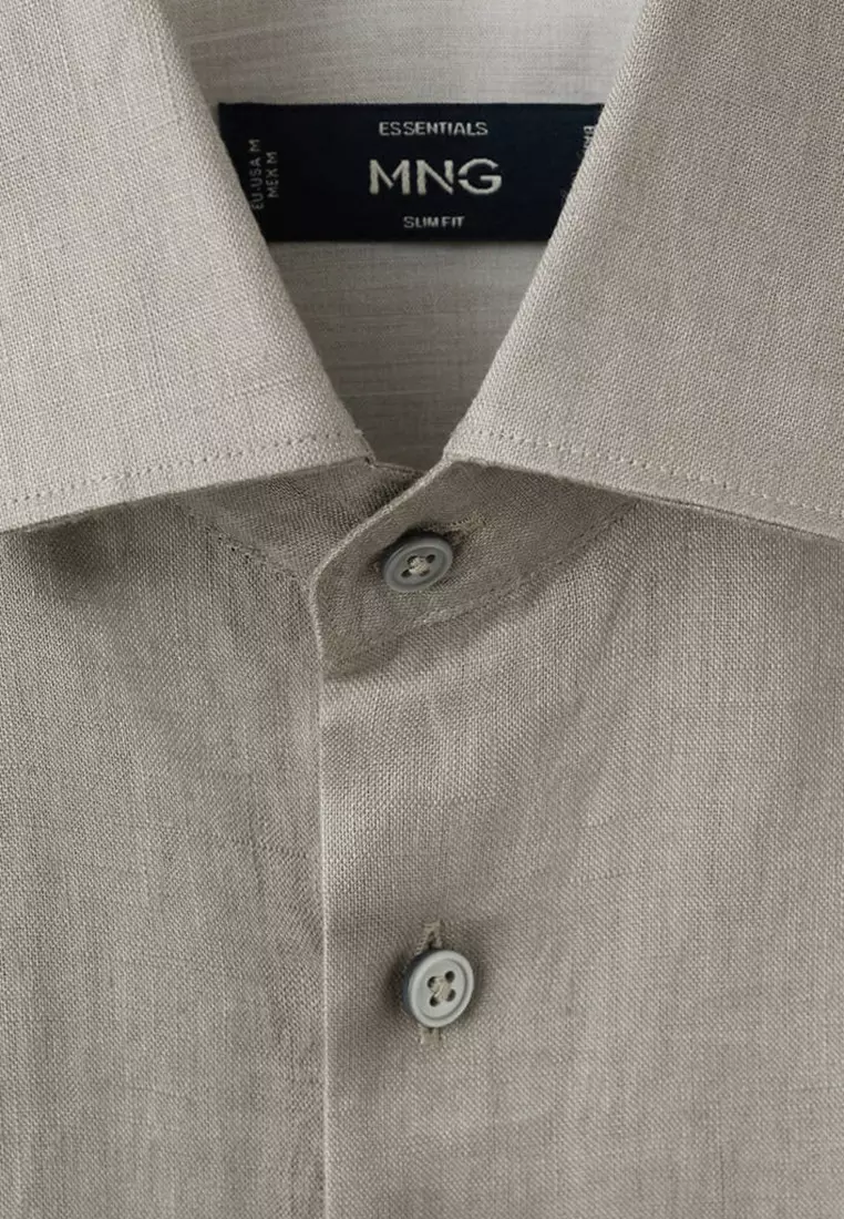 100% Linen Slim-Fit Shirt