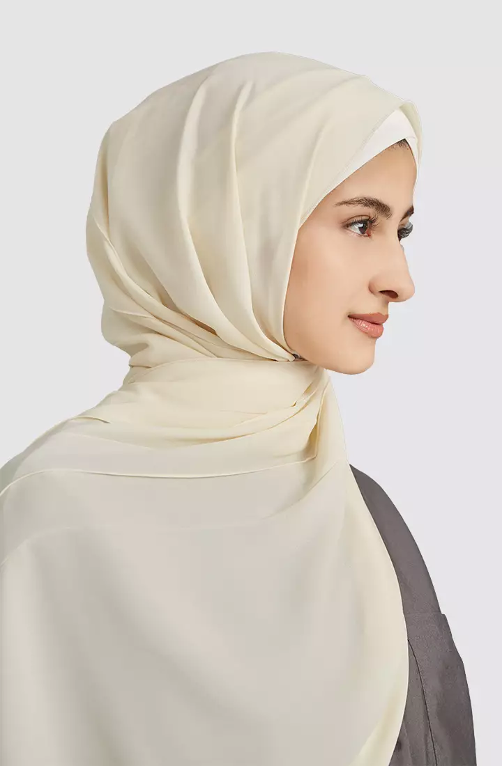 AUDRA ORIKAMI SLANT PLEATED SCARF