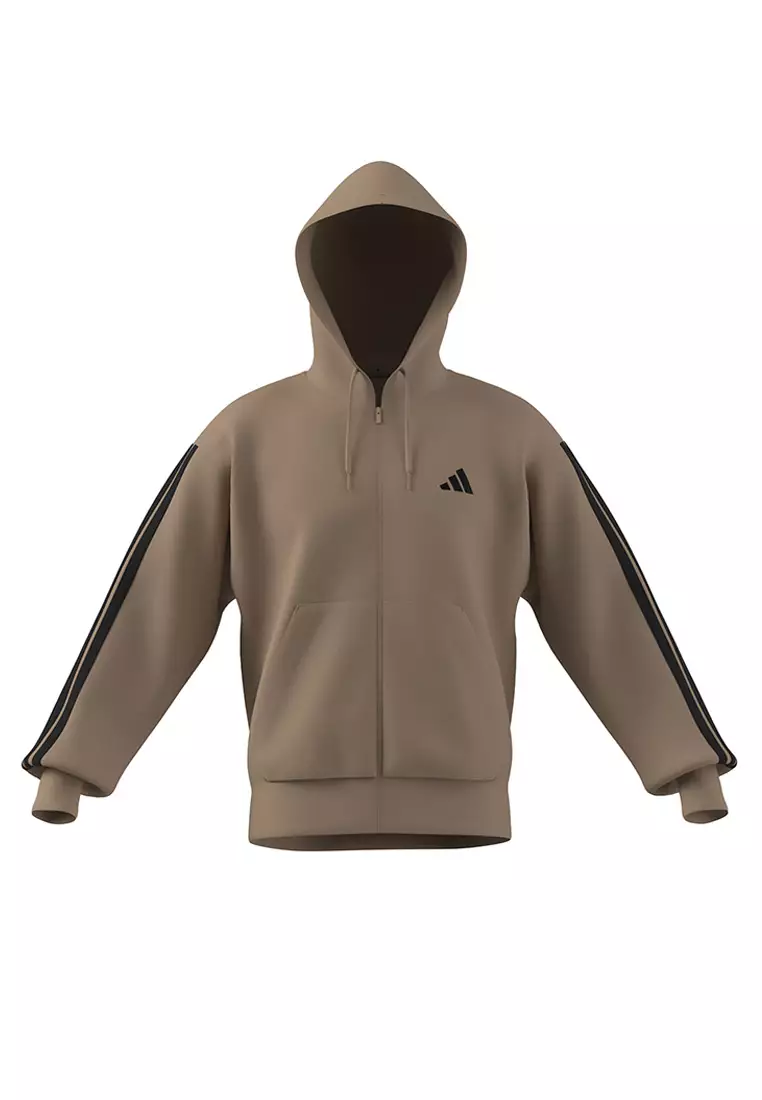 Jual ADIDAS Essentials 3-Stripes French Terry Full-Zip Hoodie