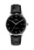Timex black and silver Timex Waterbury Automatic 40mm - Silver-Tone Case, Black Strap (TW2T70000) B6BA7AC512E437GS_1