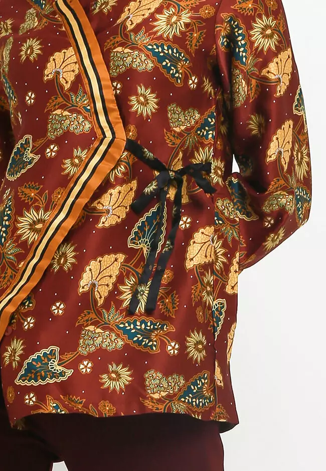 Blouse Batik Daun Keladi