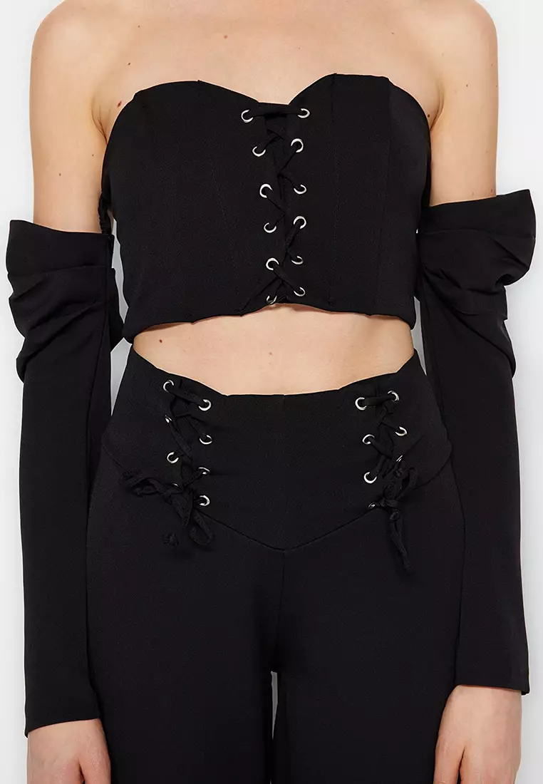 Buy Trendyol Crop Corset Top 2024 Online ZALORA