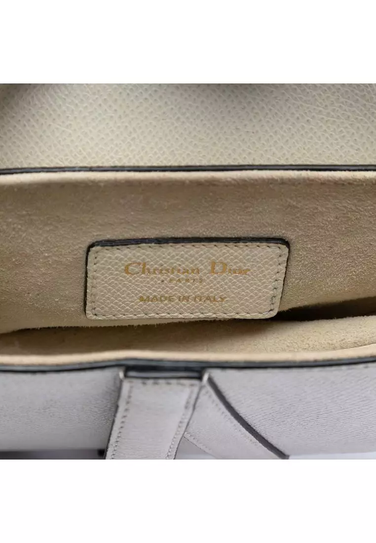 Buy DIOR Pre-Loved Dior Mini Grained Calfskin Saddle Bag 2026