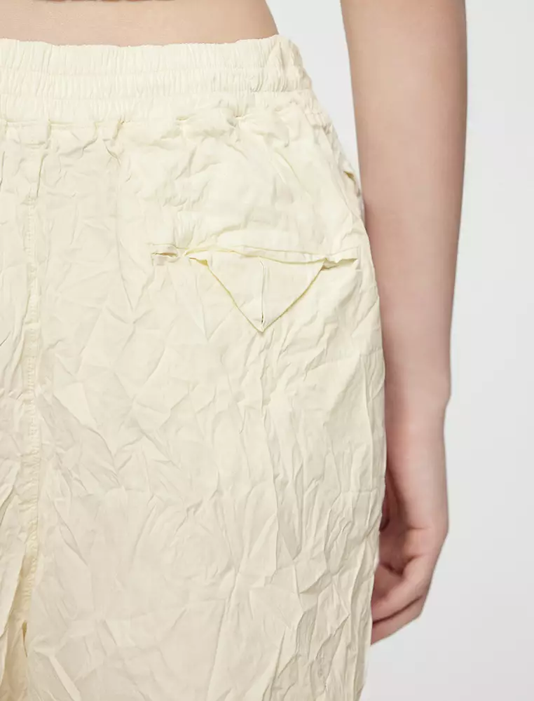 Pleated Loose Fit Shorts