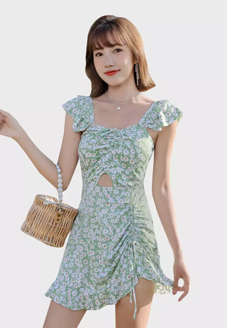 Casual sale dress green