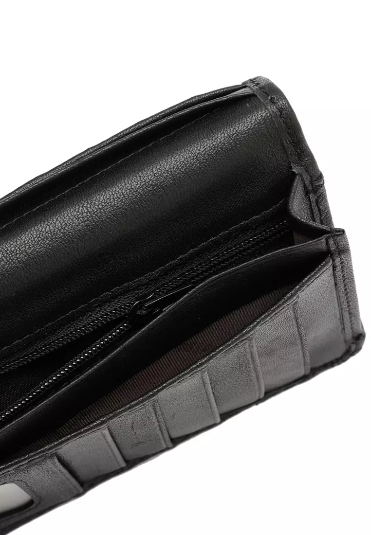 Men's RFID Blocking Bi Fold Long Wallet (Dompet Panjang Bi Fold Pria RFID Blocking) - Hitam