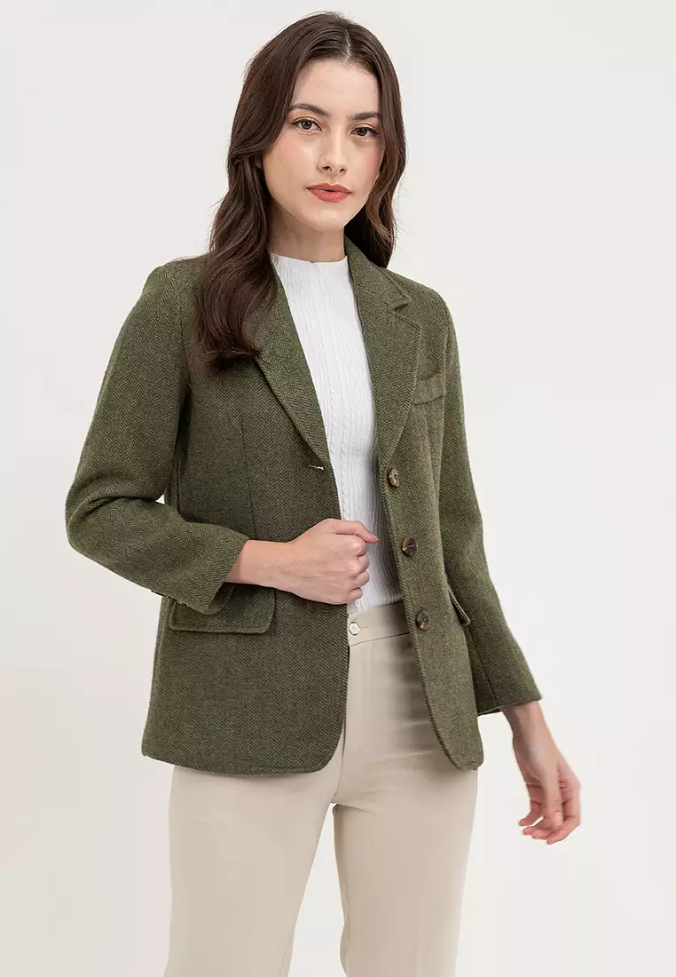 Herringbone Blazer Jacket