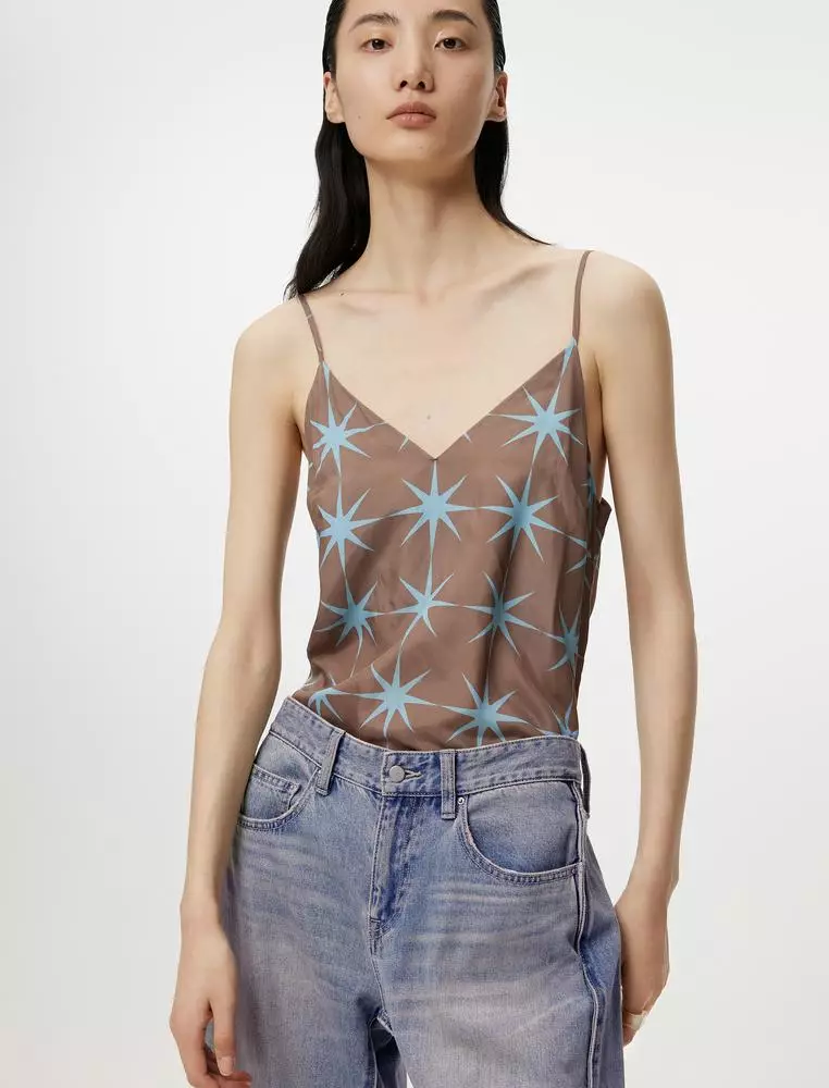 JNBY Women's Star Print Strapless Vest