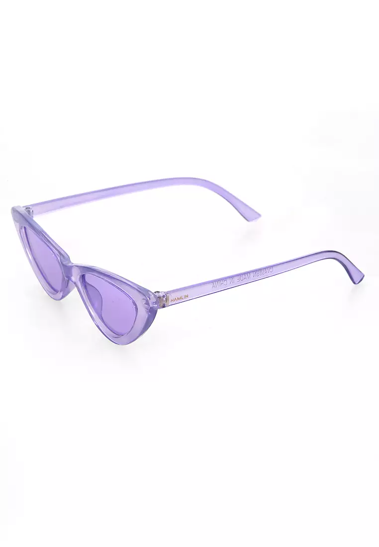 Ulrico Kacamata Fashion Anak Unisex Cat Eye Children's Glasses Cute Design Material Plastic ORIGINAL - Purple