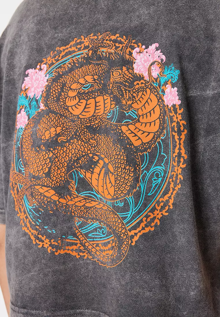 koi fish overdyed t shirt dress Koi Fish