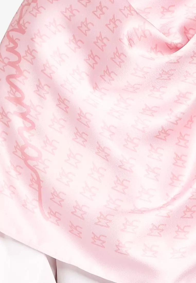 Buy UMMA Monogram Square Scarf in Pink