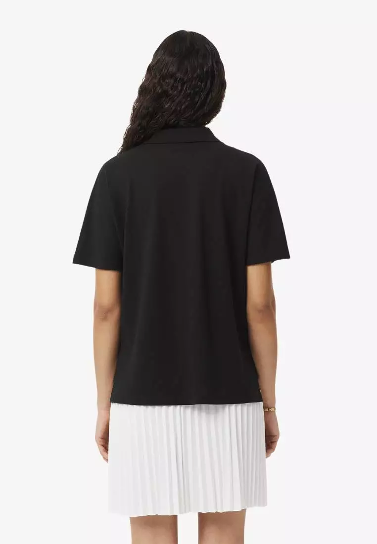 Relaxed Fit Fluid Piqué Polo Shirt