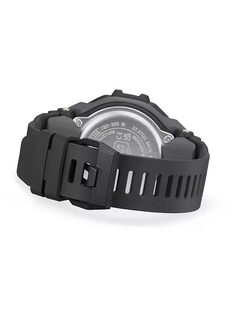 Casio G-Shock G-SQUAD Jam Tangan Digital Pria - Black Resin Band - GBD-300-1D
