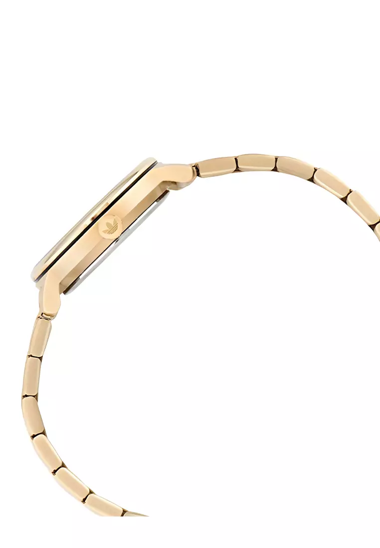 Adidas Code One Womens Watch - Jam Tangan Analog Wanita - Gold Stainless Case - AOSY23527