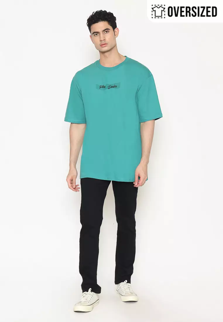 POLICE T-Shirt Cotton Oversized Pria 2079260021