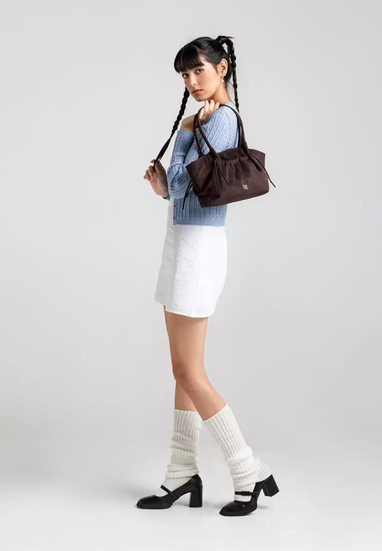 Mandu Mini Bag Suede - Espresso