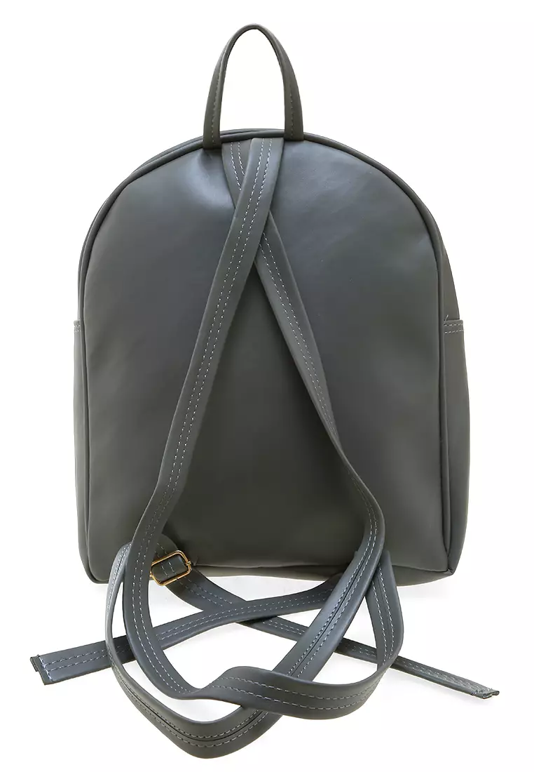 Fita Tas Ransel Wanita Design Casual Simple Backpack Woman Premium Quality - Grey