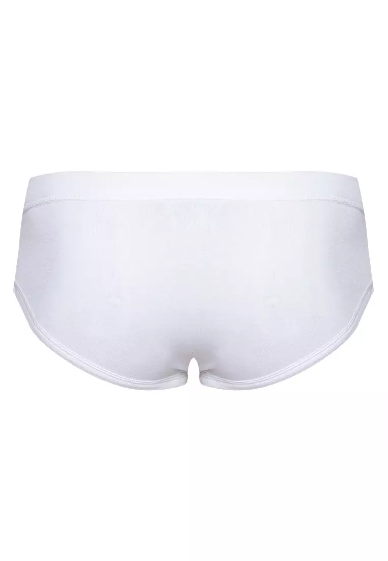 Buy Sunjoy Underwear Garterless High Cut Cotton Brief in White (Bundle ...