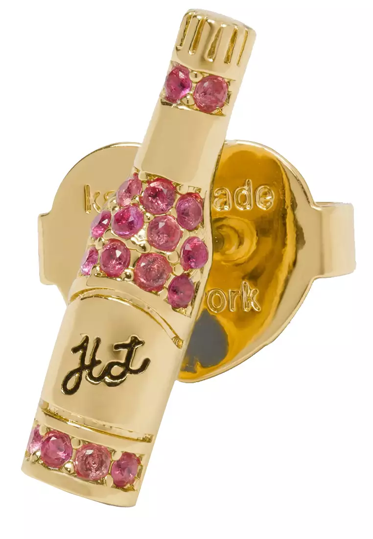 Spice It Up Charm Studs Earrings in Red KG273