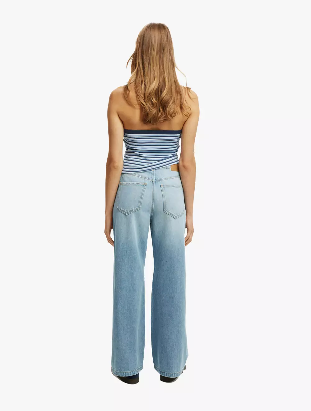 COTTON ON - JEANSWEARS - Wide Jean Asia Fit - CASSETTE BLUE
