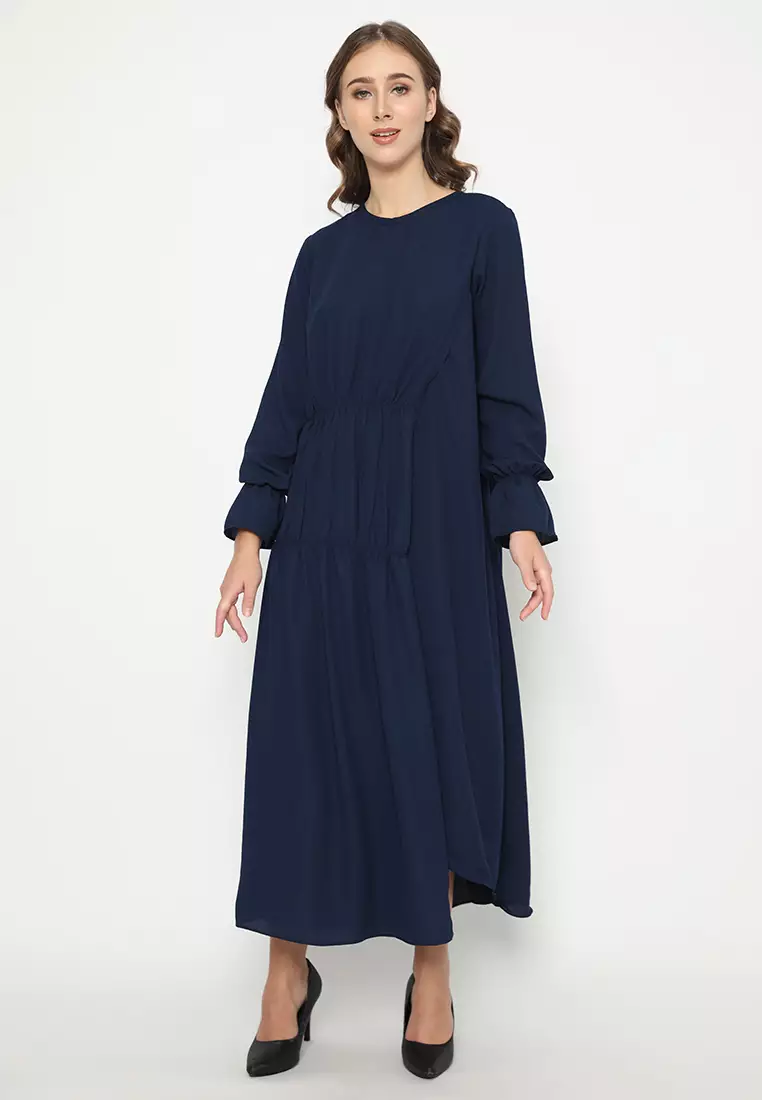 Amrita Midi Dress Navy