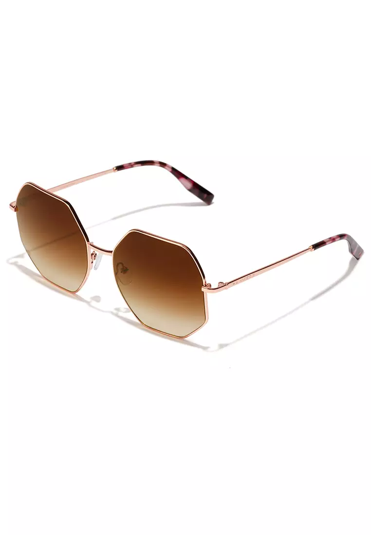HAWKERS Rose Gold Earth Lumina Sunglasses For Women, Female. Official Product Designed In Spain