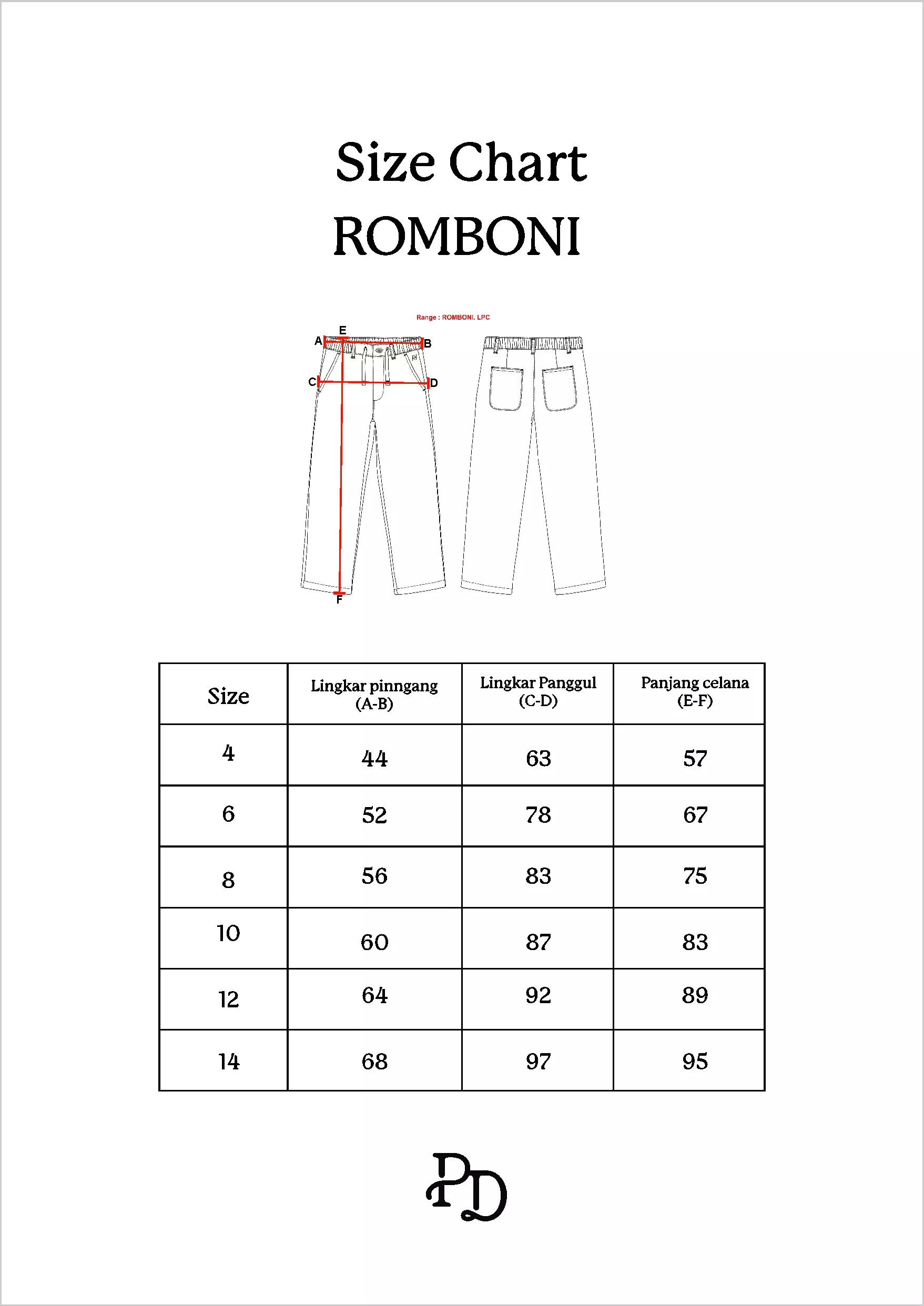 Pito Dito Boy Romboni Celana Panjang Katun Anak Hijau Sage - Size 4