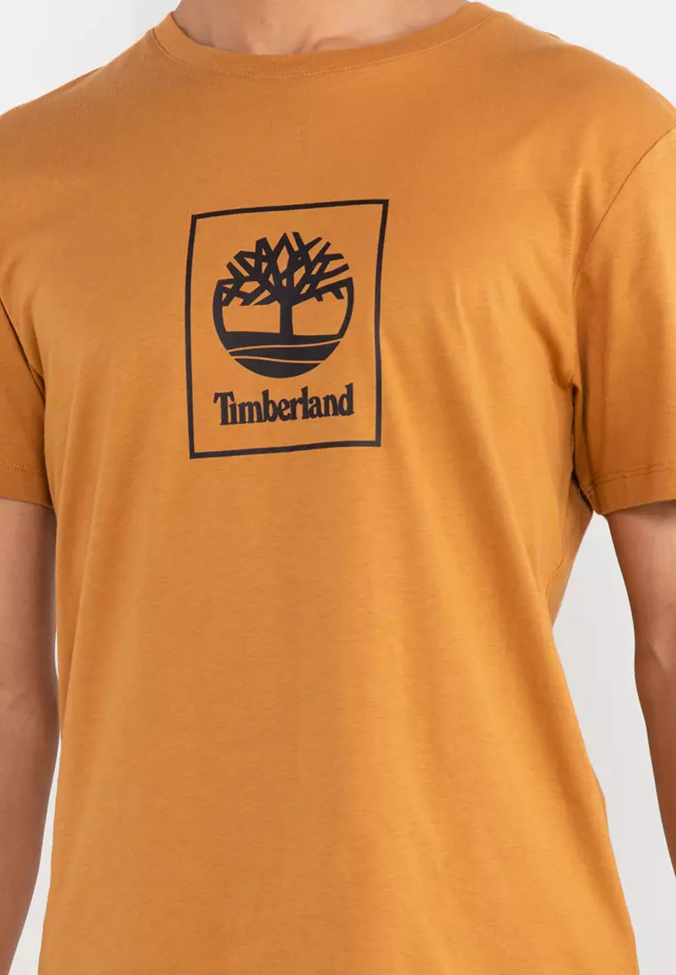 Timberland Short Sleeves Regular Stack Logo Print Tee 2023 | Buy