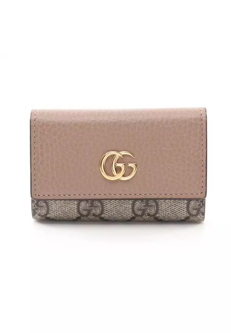 GUCCI Signature 447964 Leather Key Case Black from Japan