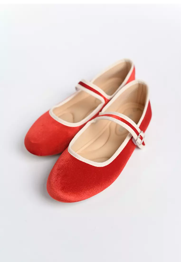 Nikki Ballerina Suede Flats