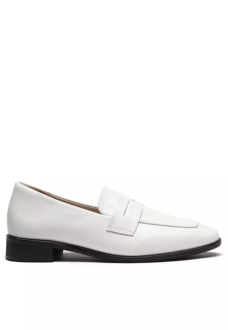 White penny loafers womens outlet