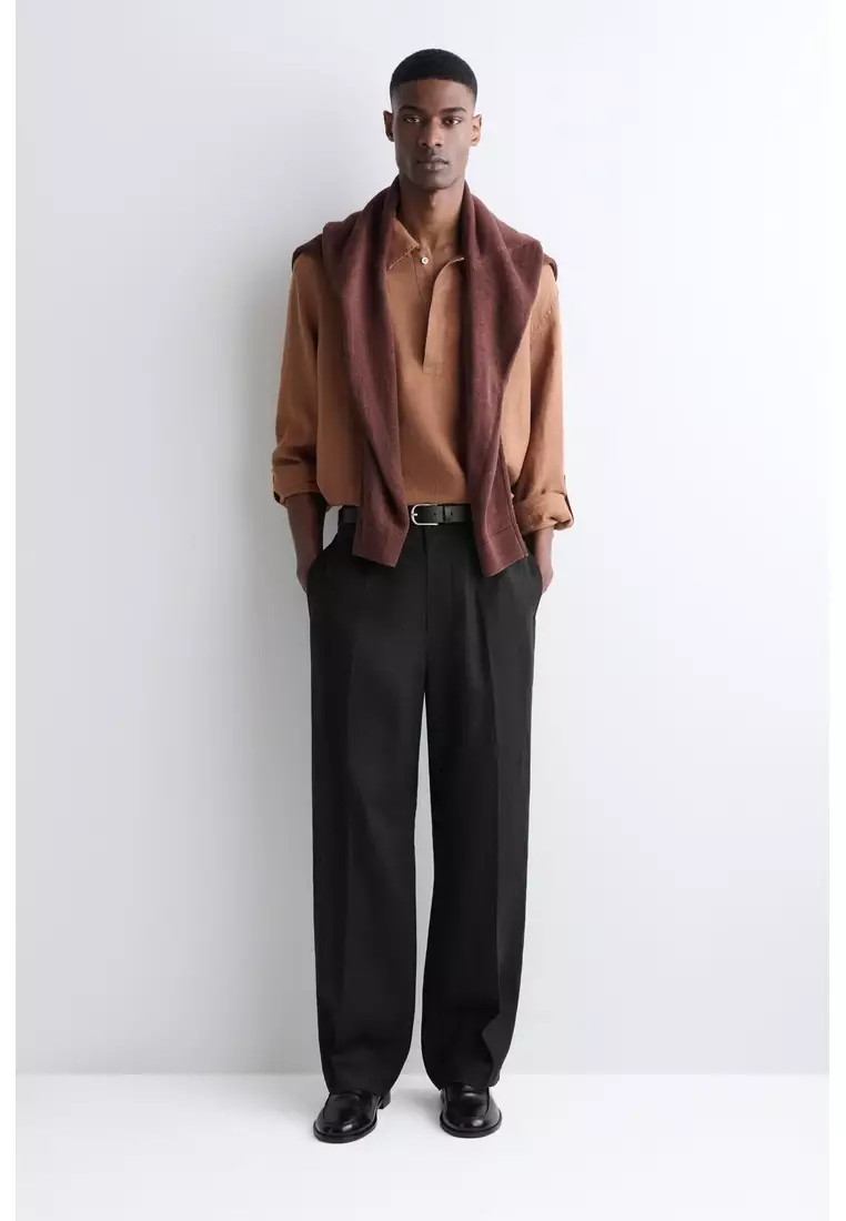 Buy COS LINEN POPOVER SHIRT 2026 Online | ZALORA