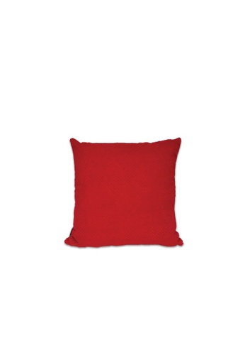 COTONSOFT red COTONSOFT Perle Cushion 45cm x 45cm - Apple A0EBBHL6A3CEE3GS_1