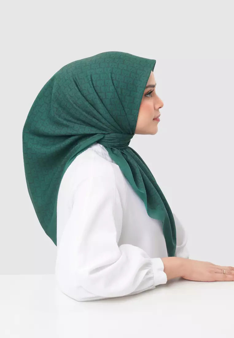Bimu Twill Square - Verdant Green