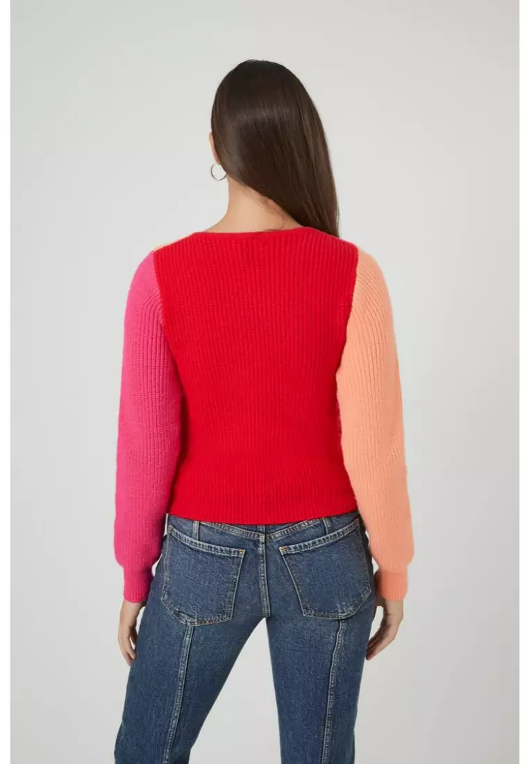 Forever 21 colorblock sweater sale