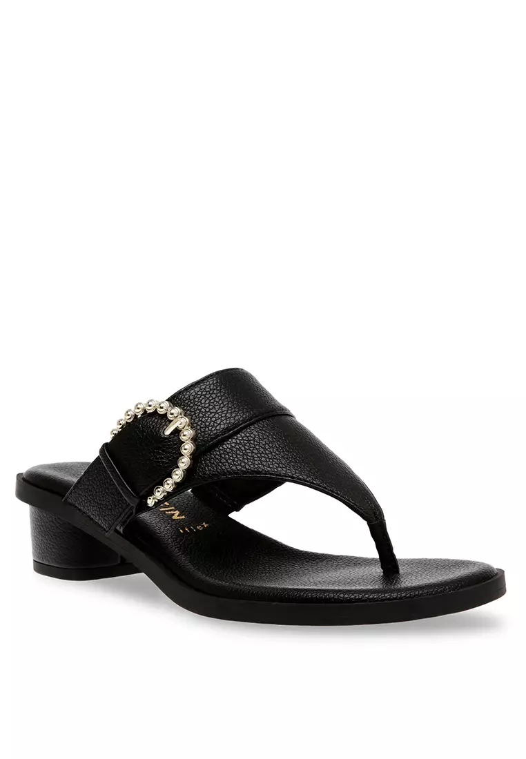 Anne klein black discount sandals