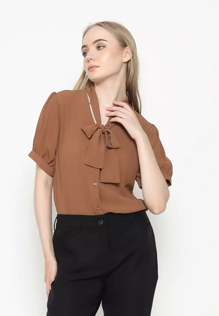 Urban Exchange Anna Blouse Brown