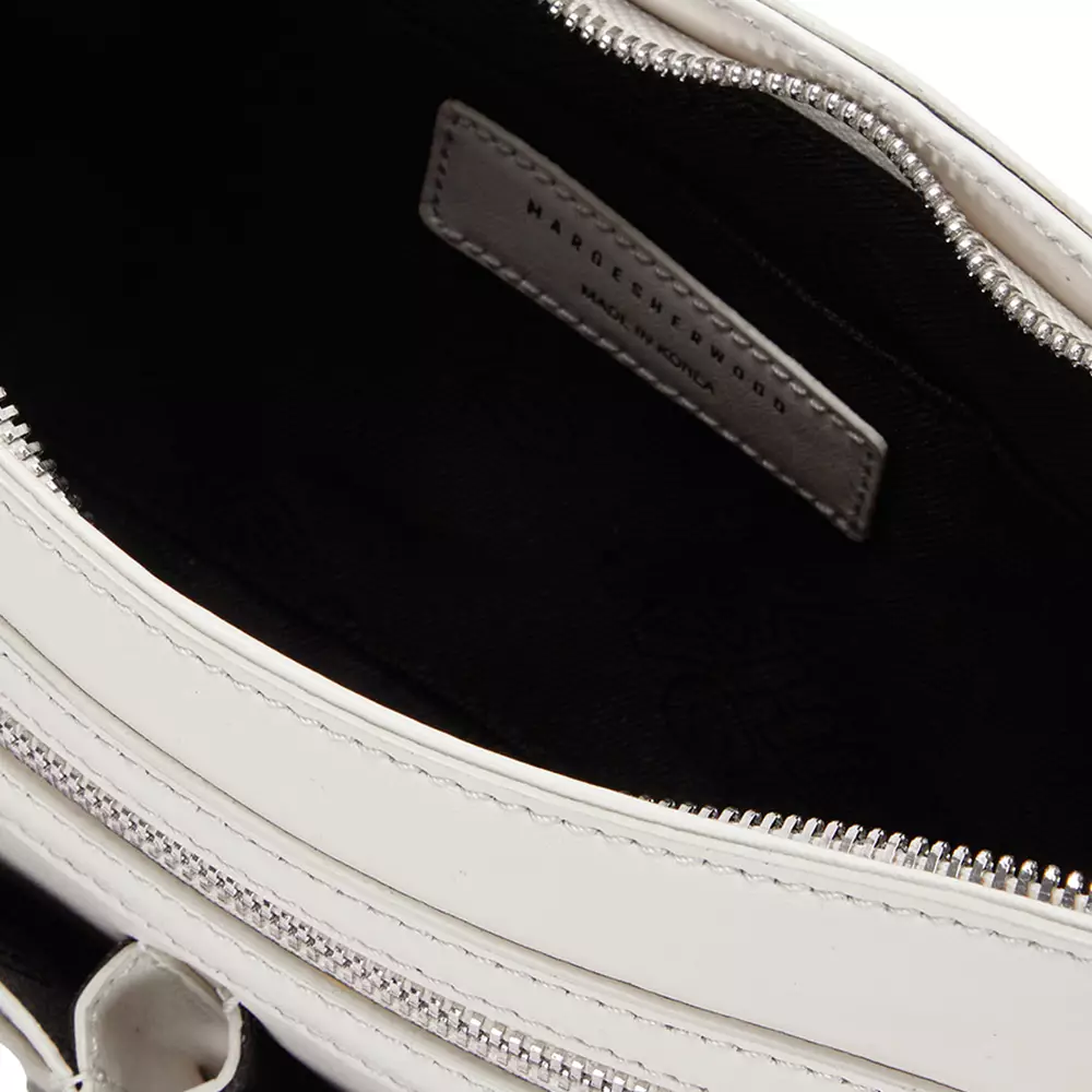 Flat Pocket Shoulder Leather Cream