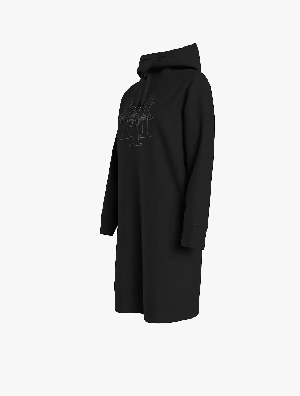 Tommy Hilfiger - SCRIPT LOGO HOODIE DRESS - Black - black