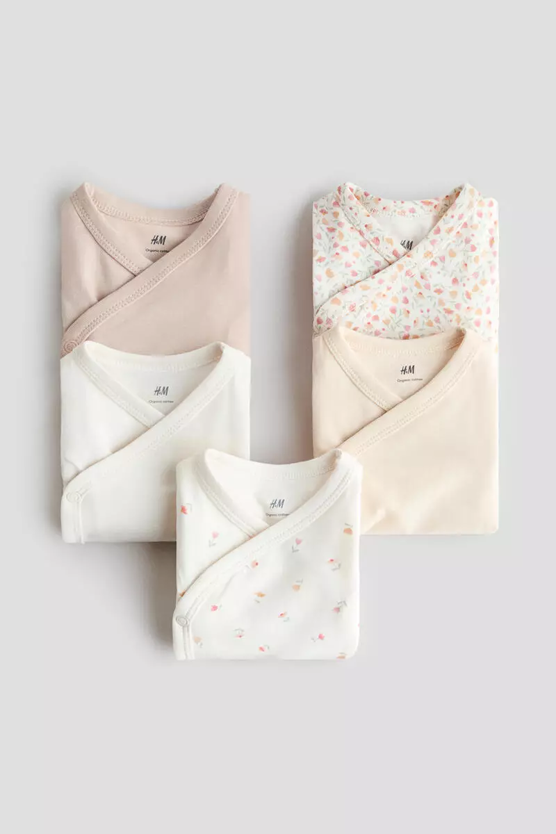 5-pack cotton bodysuits