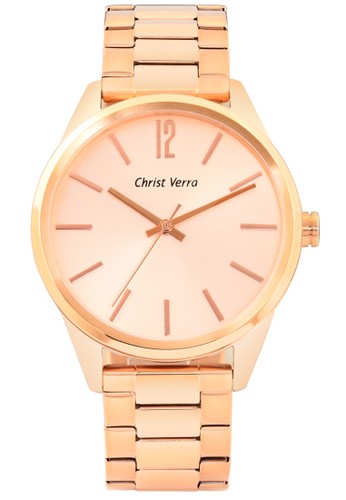 Christ Verra Fashion Men's Watch CV 52203G-15 ROS/RG Rose Gold Stainless Steel