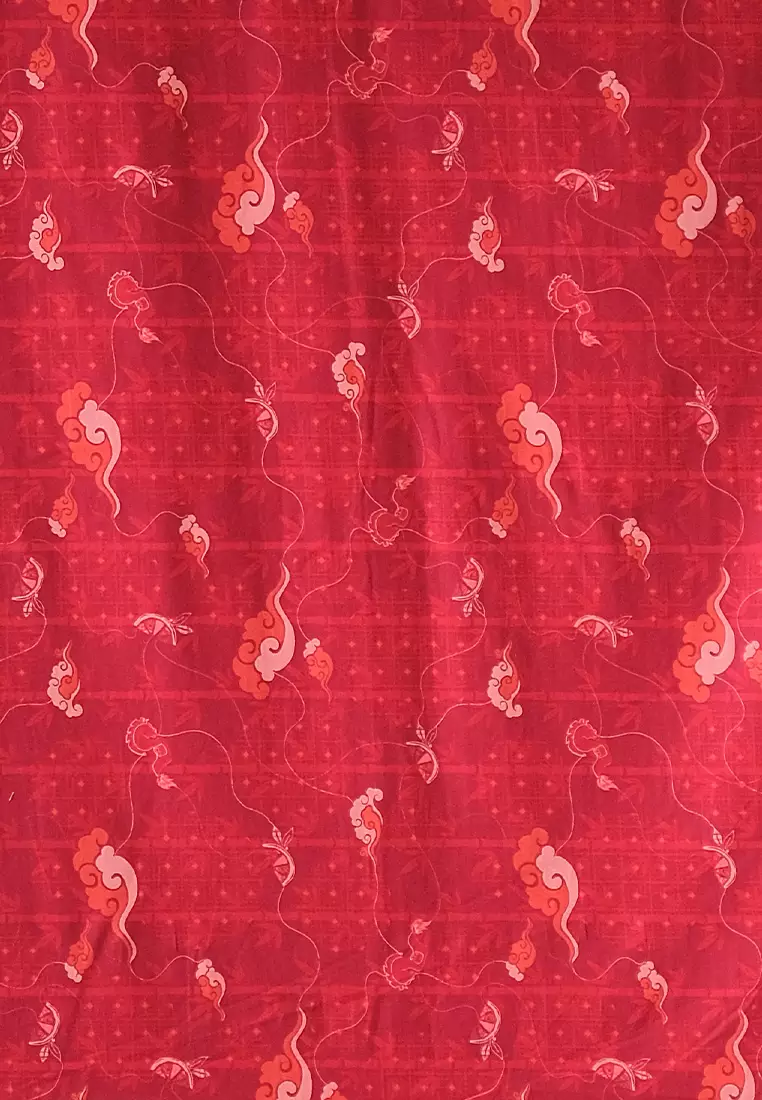 My Aksa Kain Batik Print Katun Primis Pelana Merah