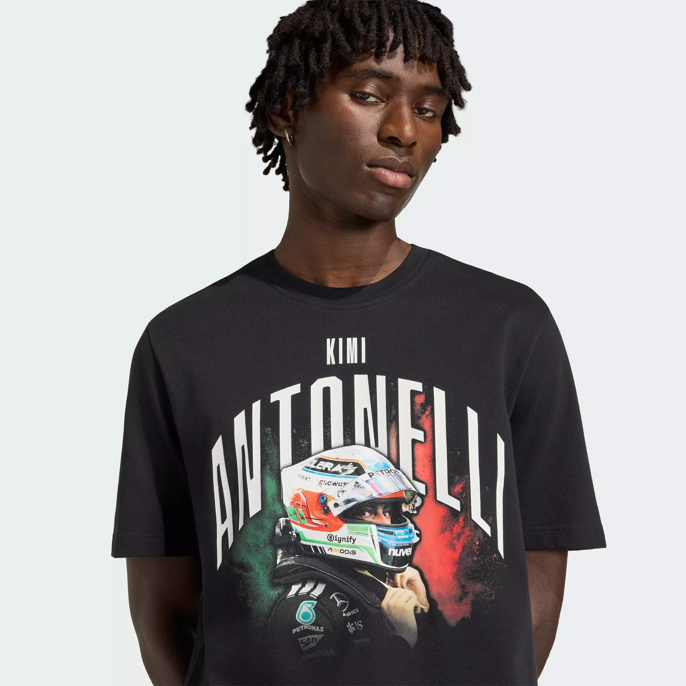 Motorsport MERCEDES - AMG PETRONAS FORMULA 1 TEAM KIMI ANTONELLI GRAPHIC TEE Men Black KE7751