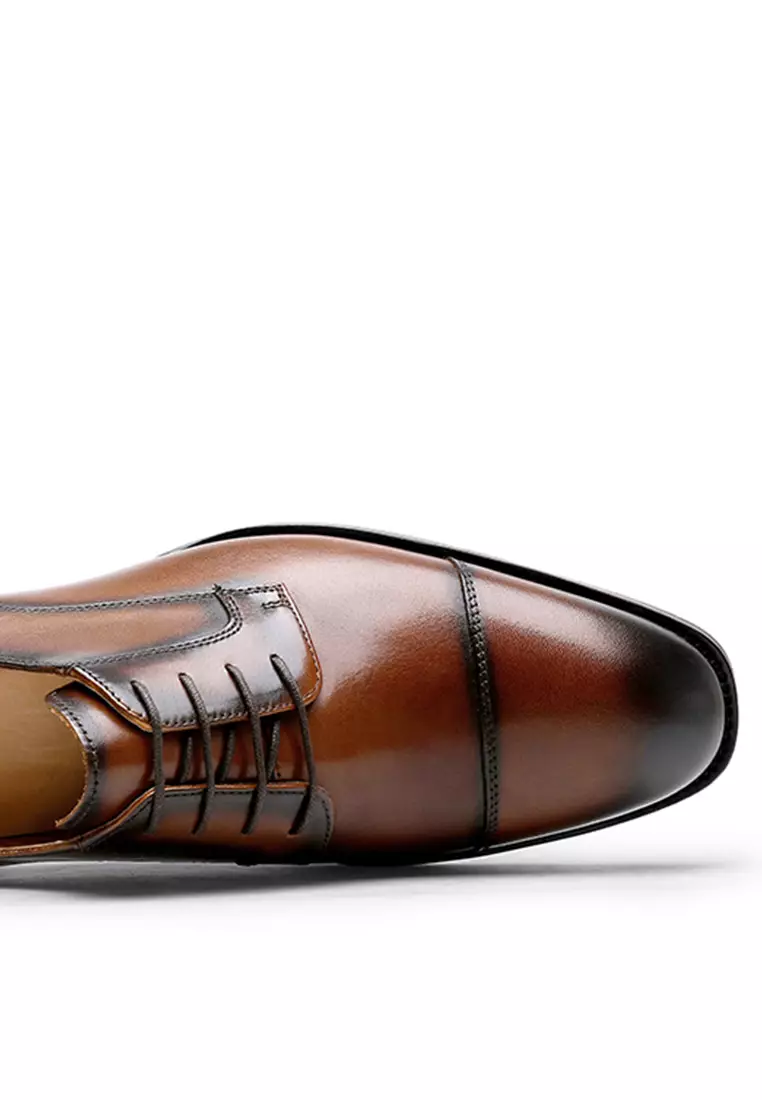 Vintage Leather Cap Toe Business Shoes DS190-11-13