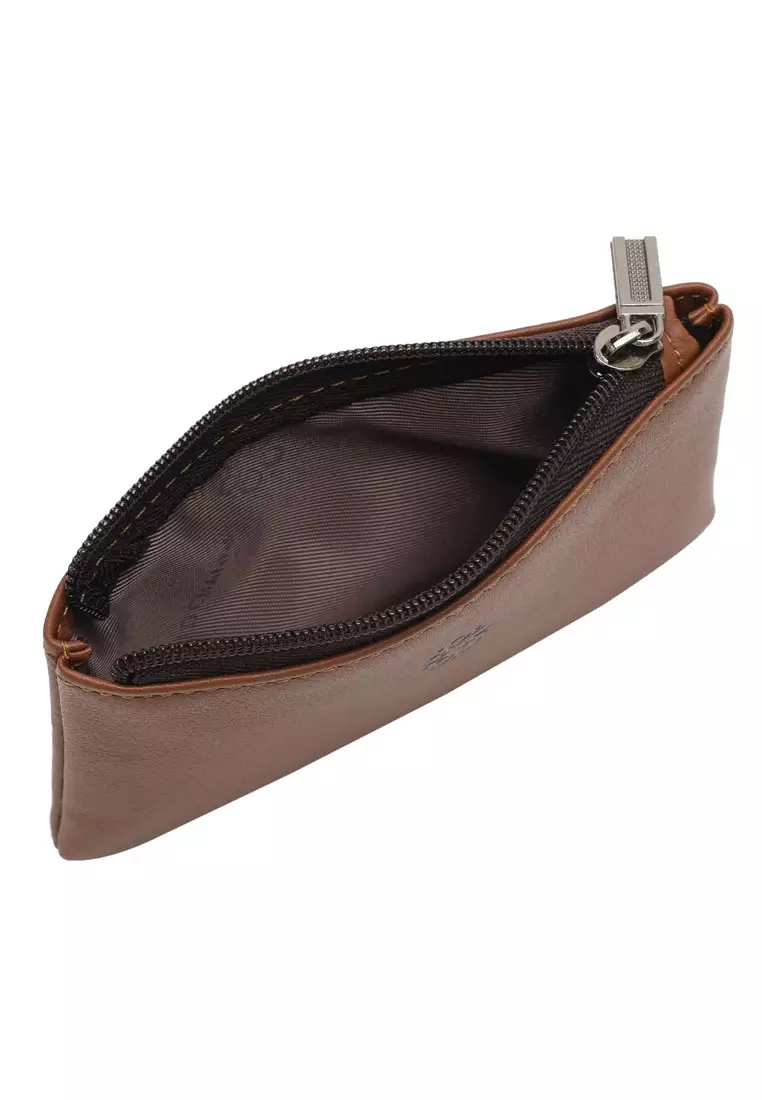 Men's Genuine Leather RFID Blocking Coin Pouch (Kantong Koin Pria Kulit Genuine RFID Blocking)