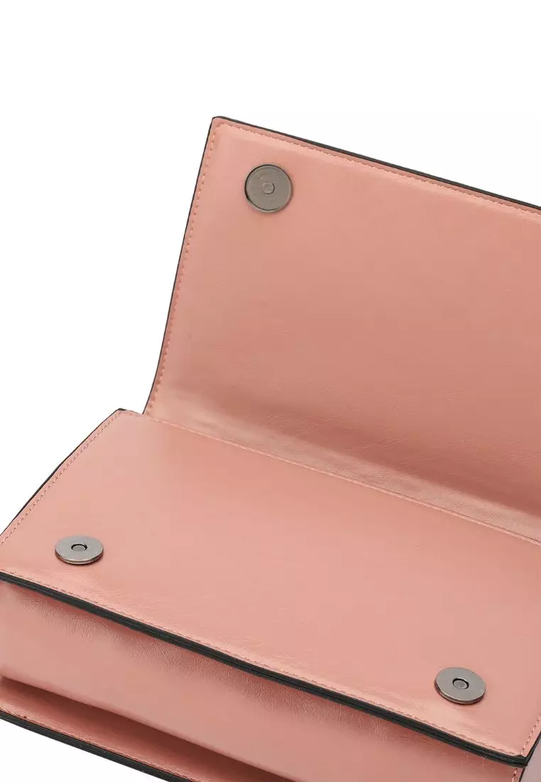 Women's Chain Shoulder Bag / Sling Bag / Crossbody Bag - Pink