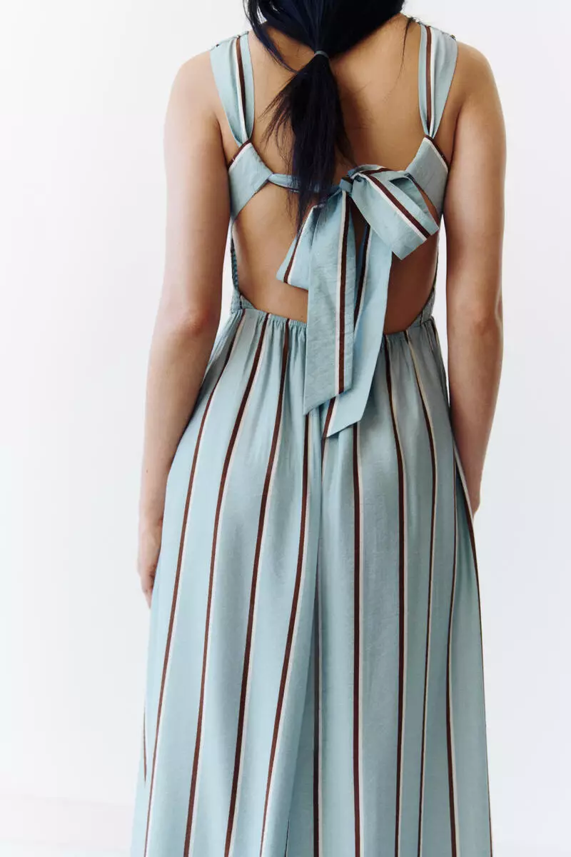 Smocked-bodice dress