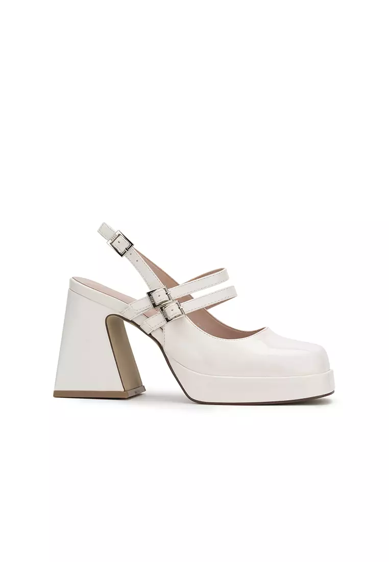 Discount on Nose  shoes - SKU: Mary Jane With Slingback Chunky Heel Pump