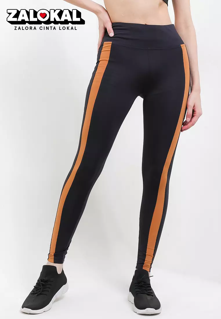 Celana Panjang Legging Olahraga Ladies Sport Long Pants Active Sport Olahraga Senam Yoga Pilates Gym Ketat Spandex